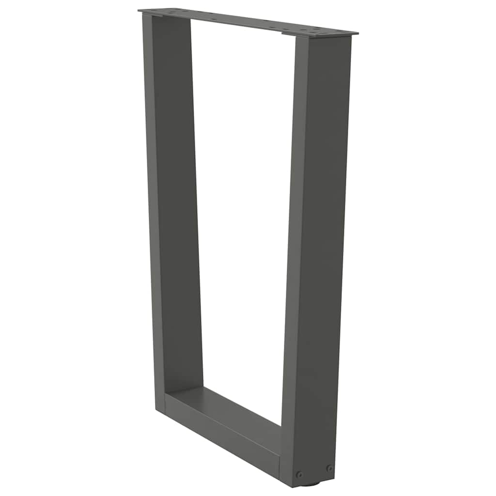 vidaXL Dining Table Legs V-Shape 2 pcs Anthracite 60x(72-73.3) cm Steel 5