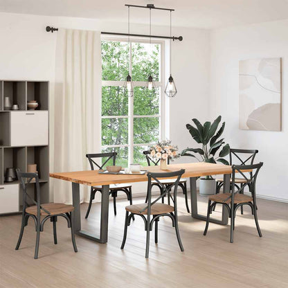 vidaXL Coffee Table Legs V-Shape Steel 2 Anthracite