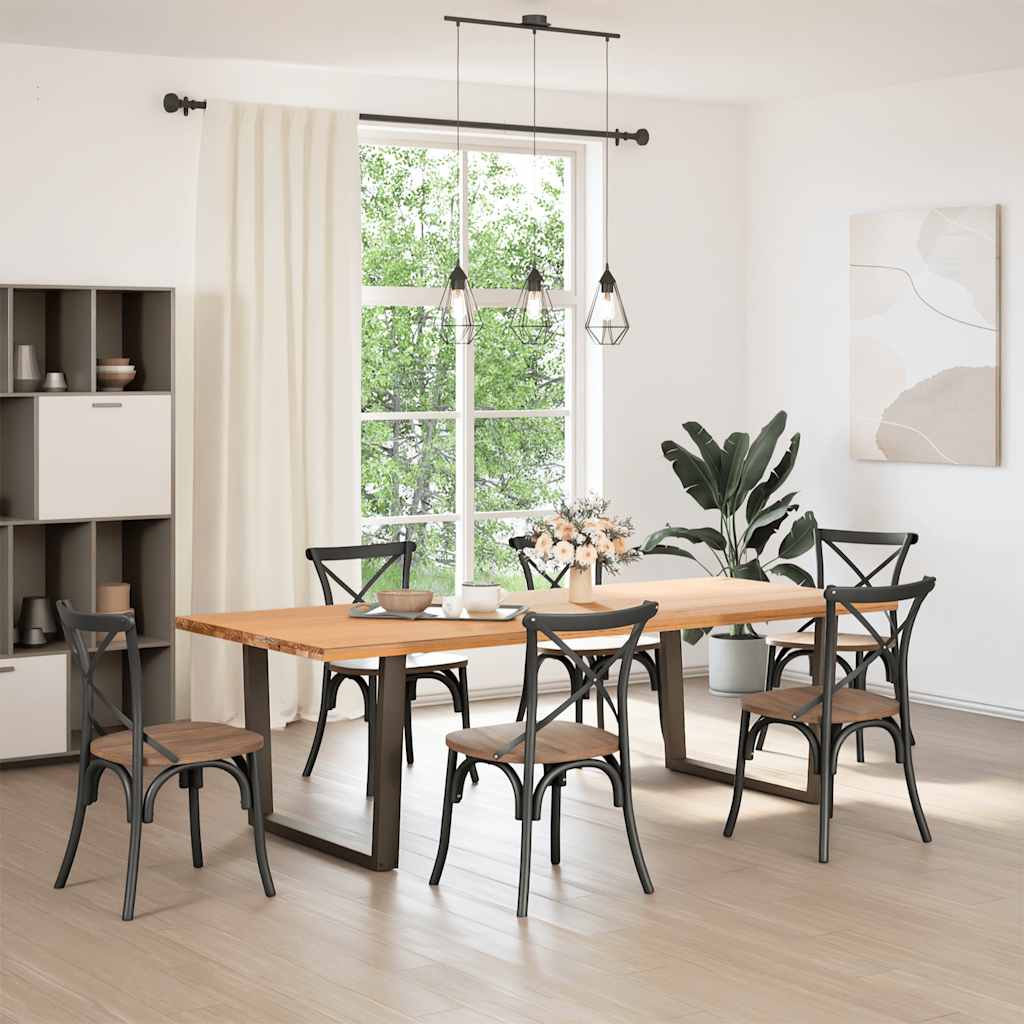 vidaXL Coffee Table Legs V-Shape Steel 2 Anthracite