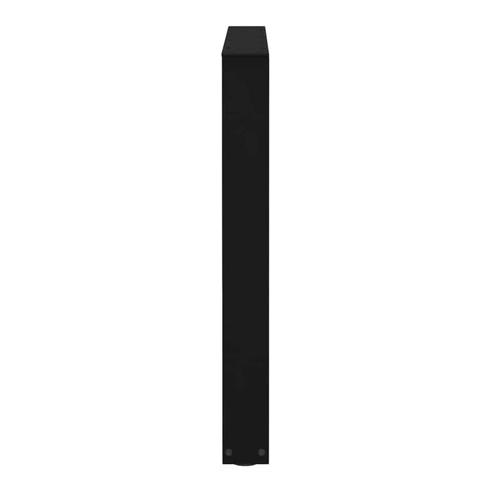 Dining Table Legs V-Shape Steel 3 pcs Black 90 x (72-73.3) cm