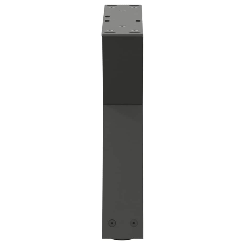 vidaXL Coffee Table Legs 2 pcs Anthracite 30x(30-31.3) cm Steel 6