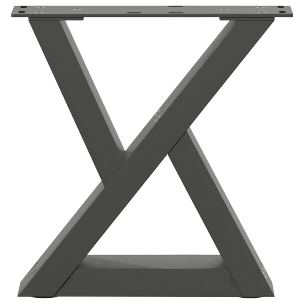 vidaXL Coffee Table Legs 2 pcs Anthracite 40x(30-31.3) cm Steel 5