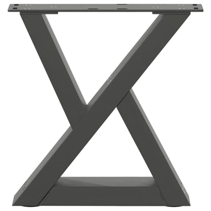 vidaXL Coffee Table Legs 2 pcs Anthracite 40x(30-31.3) cm Steel 5