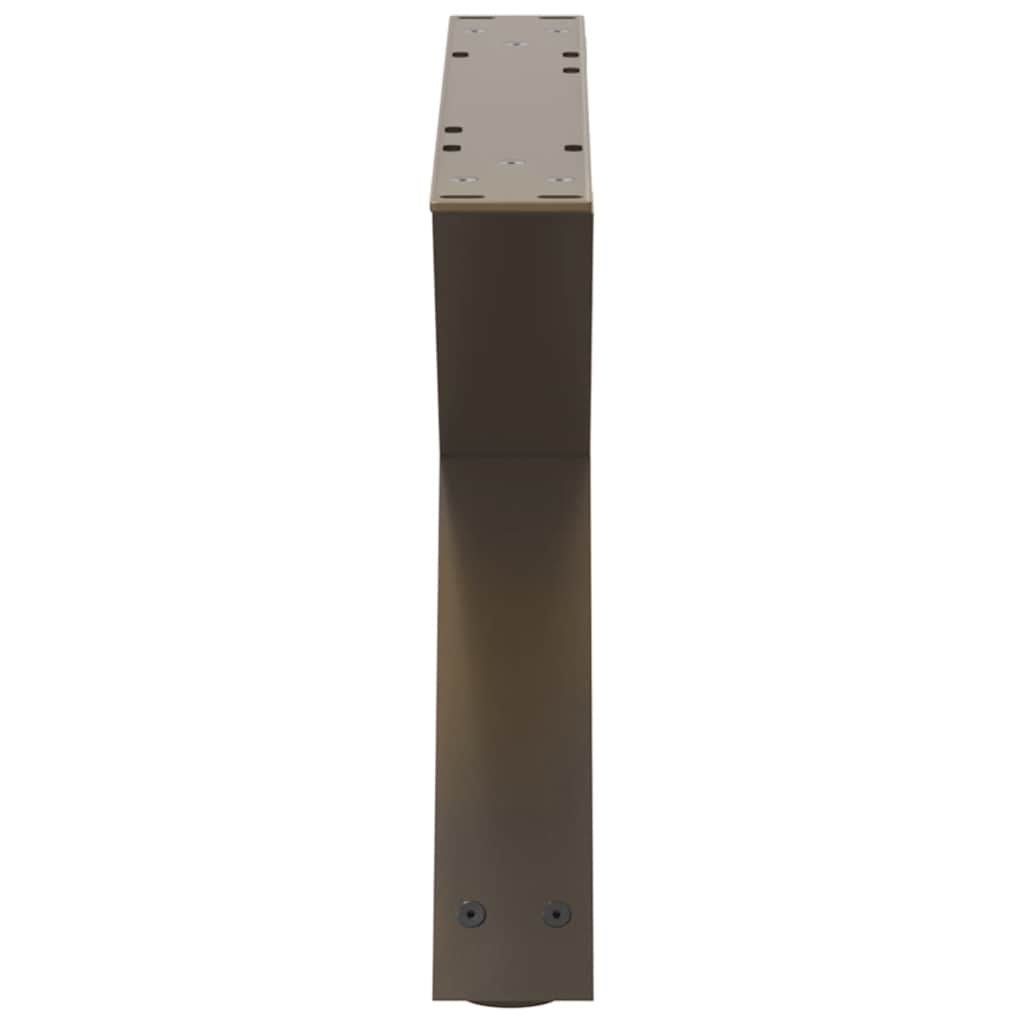 vidaXL Coffee Table Legs 2 pcs Natural Steel 50x(30-31.3) cm Steel 6