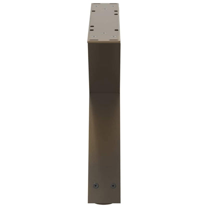 vidaXL Coffee Table Legs 2 pcs Natural Steel 60x(30-31.3) cm Steel 6