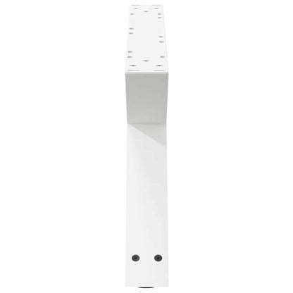 vidaXL Coffee Table Legs 2 pcs White 70x(30-31.3) cm Steel 6