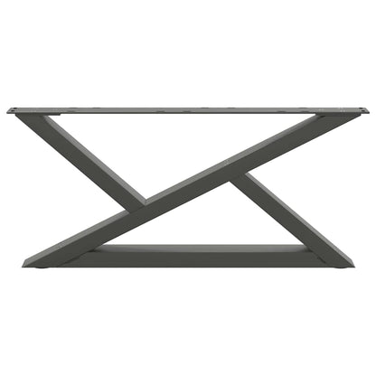 vidaXL Coffee Table Legs 2 pcs Anthracite 70x(30-31.3) cm Steel 5