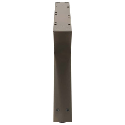 vidaXL Coffee Table Legs 2 pcs Natural Steel 70x(30-31.3) cm Steel 6