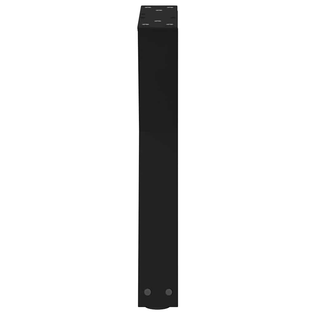 vidaXL Coffee Table Legs 2 pcs Black 28x(42-43.3) cm Steel 6