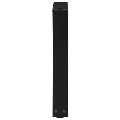 vidaXL Coffee Table Legs 2 pcs Black 28x(42-43.3) cm Steel 6