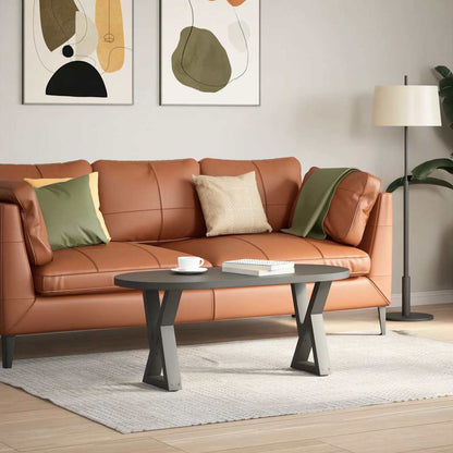 vidaXL Coffee Table Legs 2 pcs Anthracite 28x(42-43.3) cm Steel 3