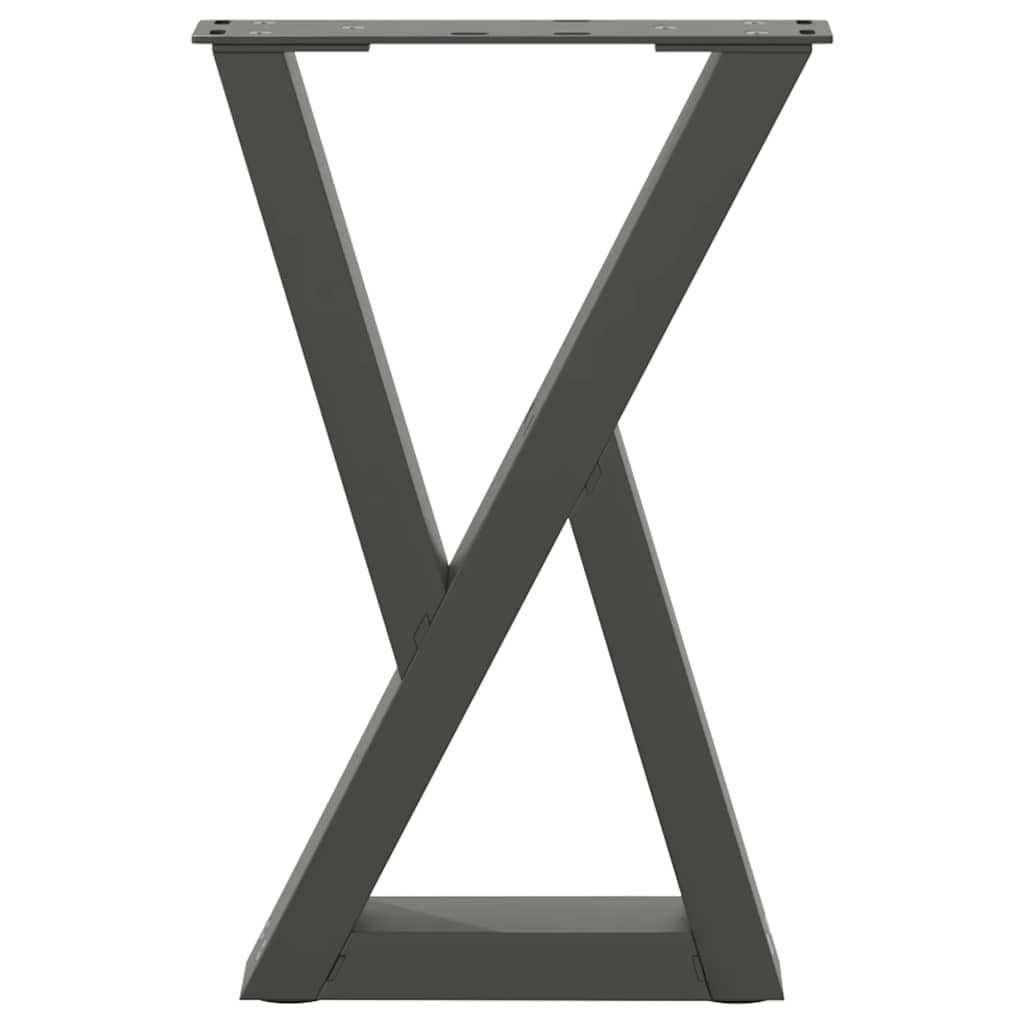 vidaXL Coffee Table Legs 2 pcs Anthracite 28x(42-43.3) cm Steel 5