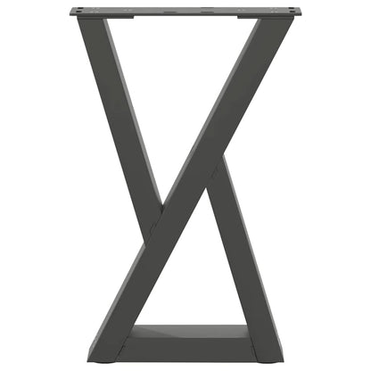 vidaXL Coffee Table Legs 2 pcs Anthracite 28x(42-43.3) cm Steel 5