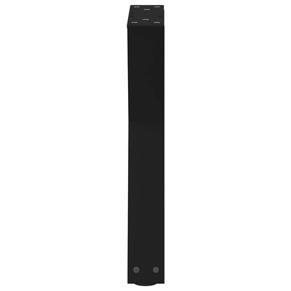 vidaXL Coffee Table Legs 2 pcs Black 38x(42-43.3) cm Steel 6