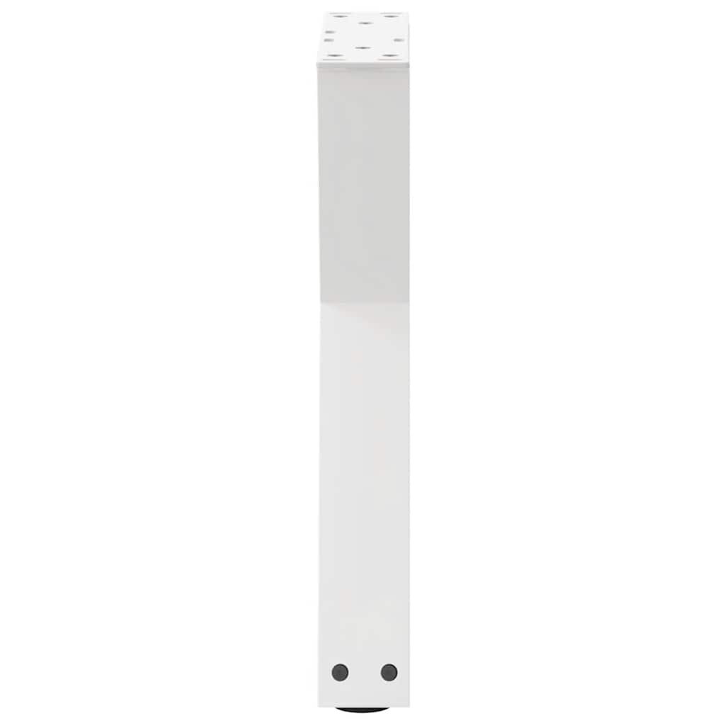 vidaXL Coffee Table Legs 2 pcs White 38x(42-43.3) cm Steel 6