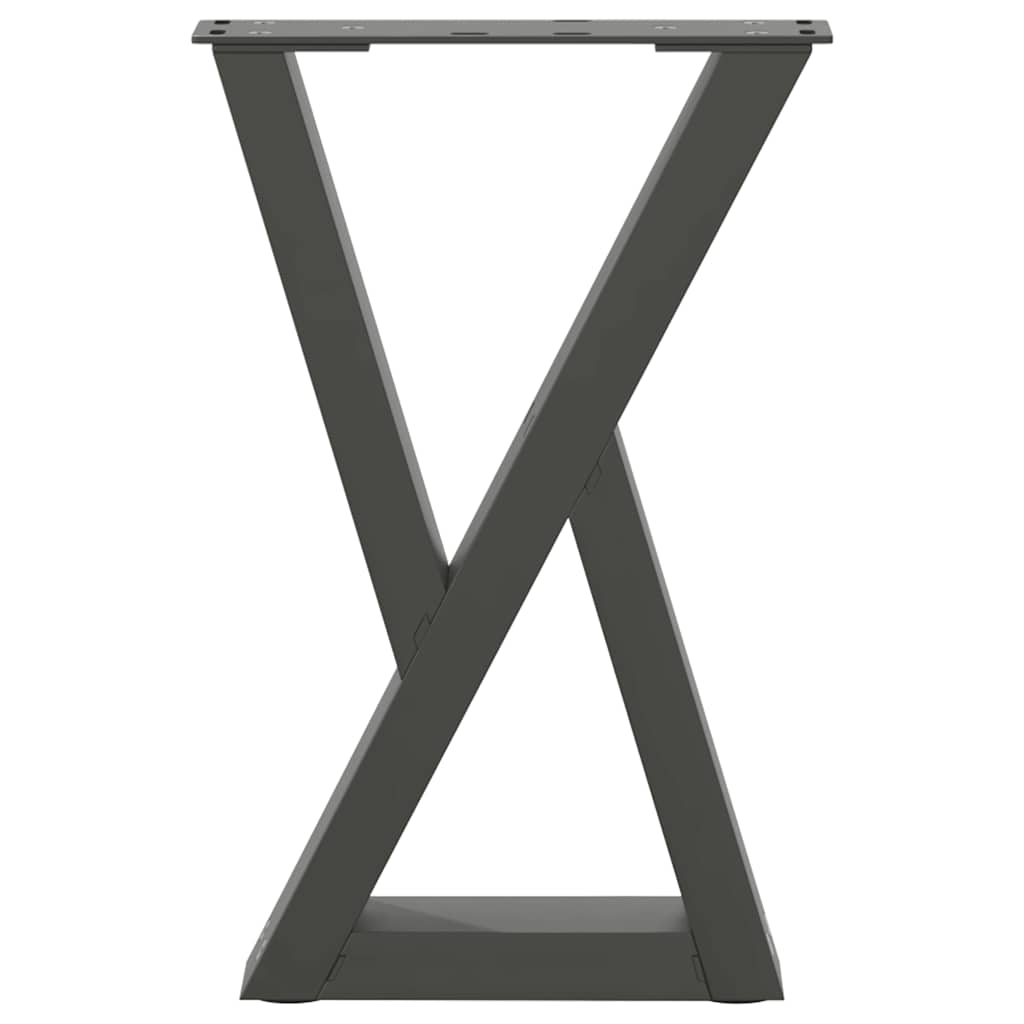 vidaXL Coffee Table Legs 2 pcs Anthracite 38x(42-43.3) cm Steel 5