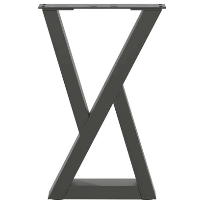 vidaXL Coffee Table Legs 2 pcs Anthracite 38x(42-43.3) cm Steel 5