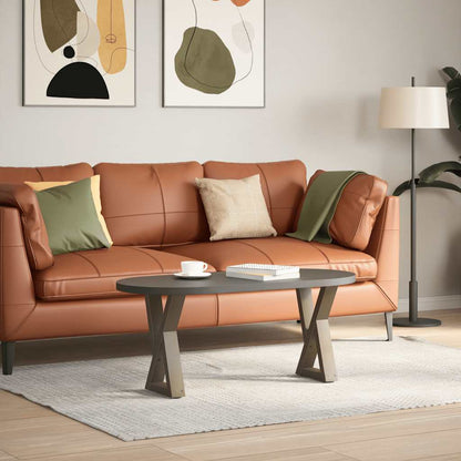vidaXL Coffee Table Legs 2 pcs Natural Steel 38x(42-43.3) cm Steel 3