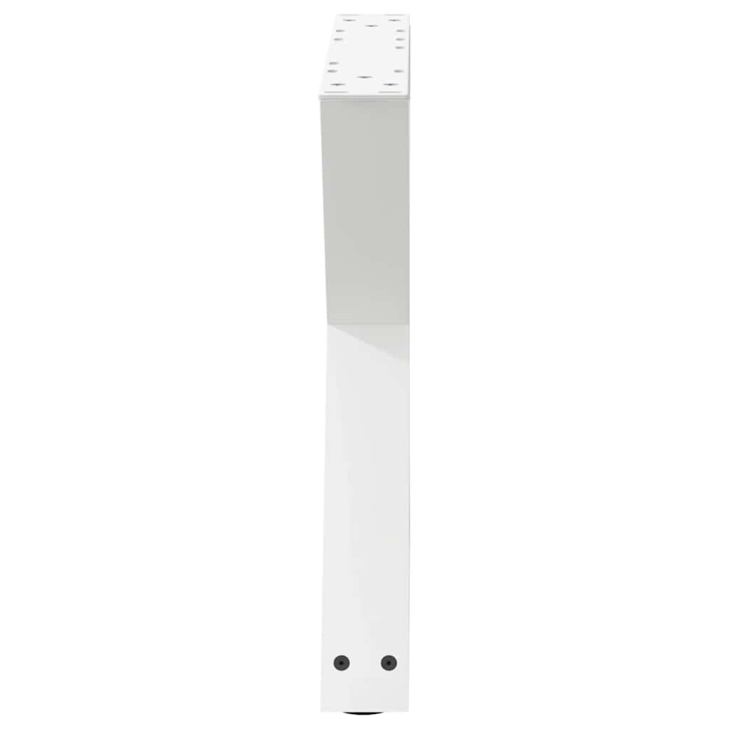 vidaXL Coffee Table Legs 2 pcs White 50x(42-43.3) cm Steel 6