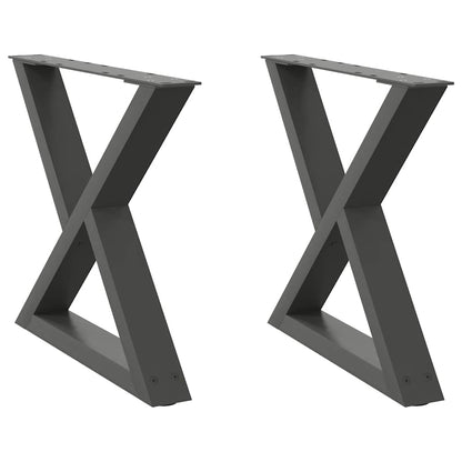 Coffee Table Legs 2 pcs 30x(30-31,3) Steel Anthracite 50 x (42-43.3) cm