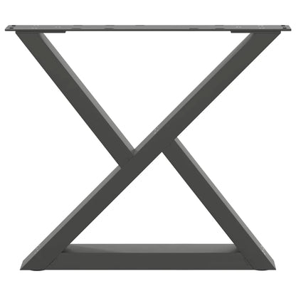 vidaXL Coffee Table Legs 2 pcs Anthracite 50x(42-43,3) cm Steel 5