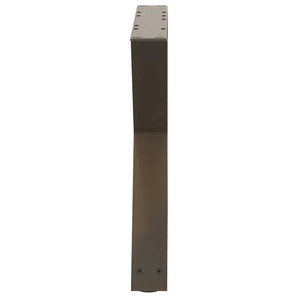 vidaXL Coffee Table Legs 2 pcs Natural Steel 60x(42-43.3) cm Steel 6