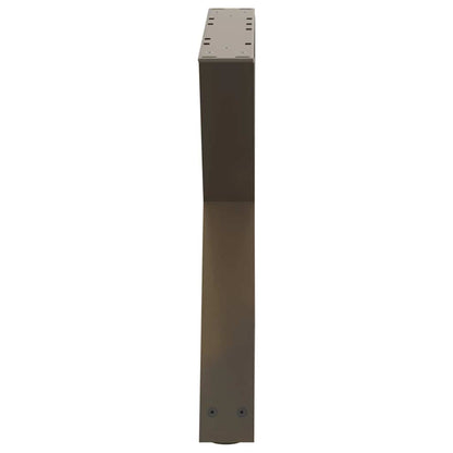 vidaXL Coffee Table Legs 2 pcs Natural Steel 60x(42-43.3) cm Steel 6