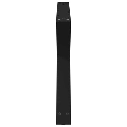 vidaXL Coffee Table Legs 2 pcs Black 70x(42-43.3) cm Steel 6