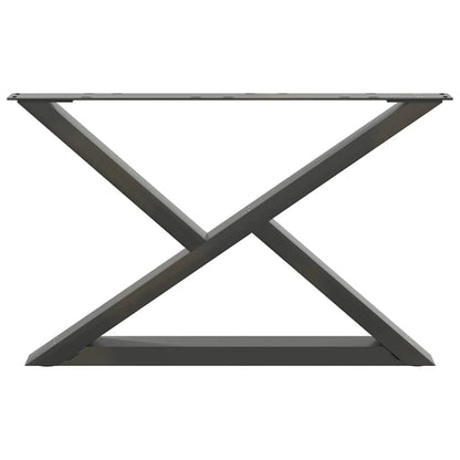 vidaXL Coffee Table Legs 2 pcs Anthracite 70x(42-43.3) cm Steel 5