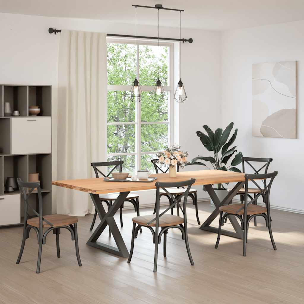 vidaXL Coffee Table Legs 2 pcs 30x(30-31.3) Steel Anthracite