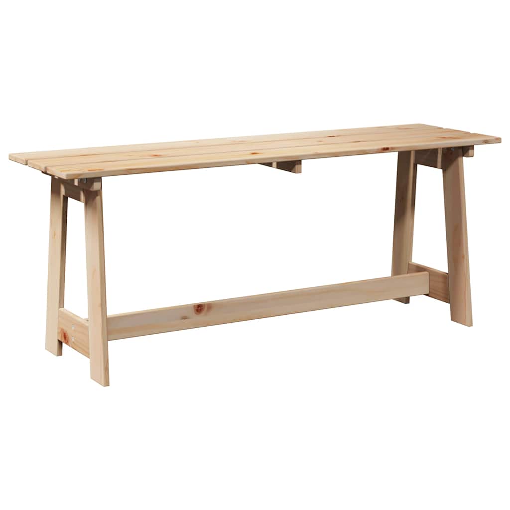 vidaXL Outdoor Bench Natural 119 x 37 x 47 cm Solid Pine Wood 2