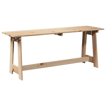 vidaXL Outdoor Bench Natural 119 x 37 x 47 cm Solid Pine Wood 2