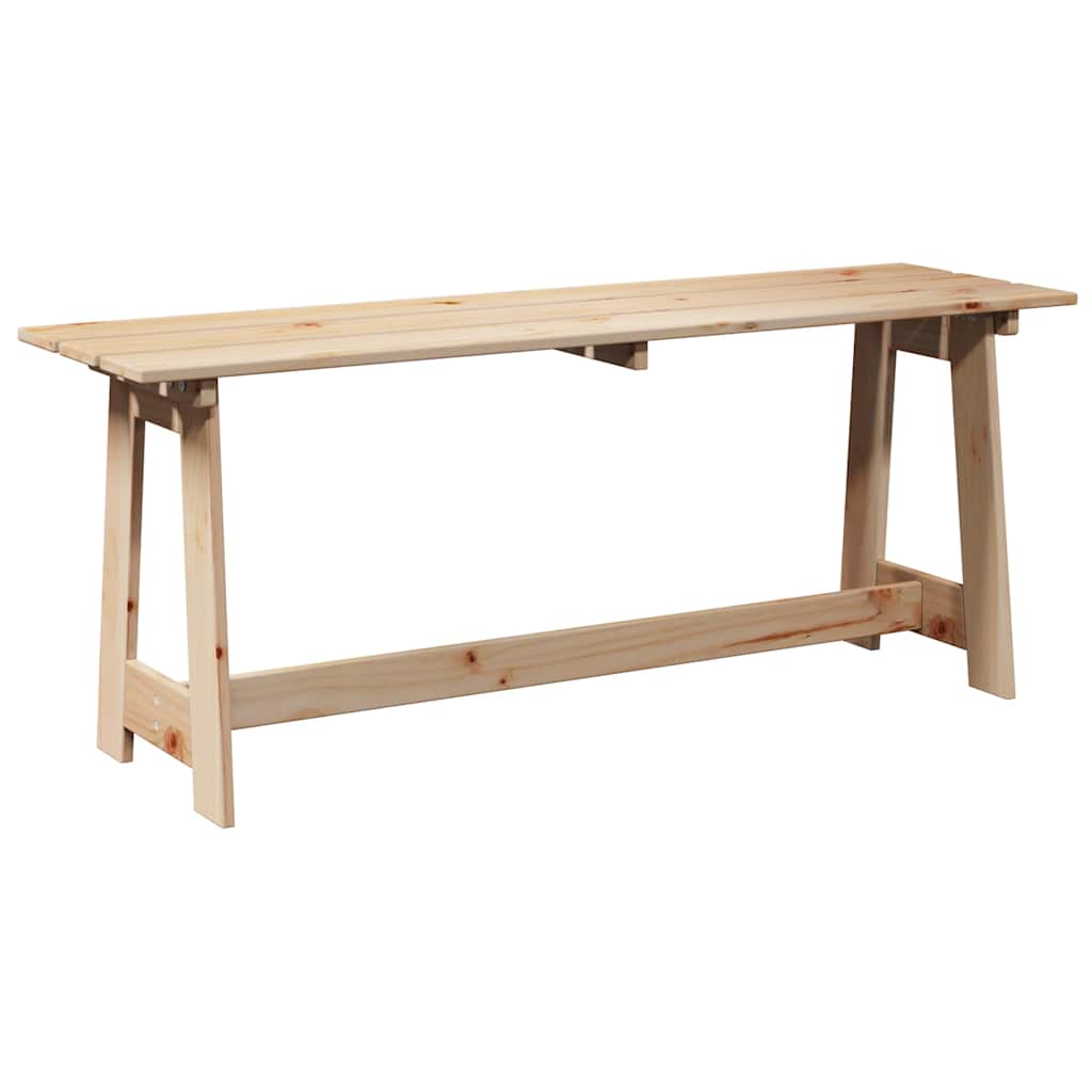 vidaXL Outdoor Bench Natural 119 x 37 x 47 cm Solid Pine Wood 6