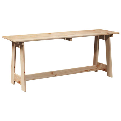 vidaXL Outdoor Bench Natural 119 x 37 x 47 cm Solid Pine Wood 6