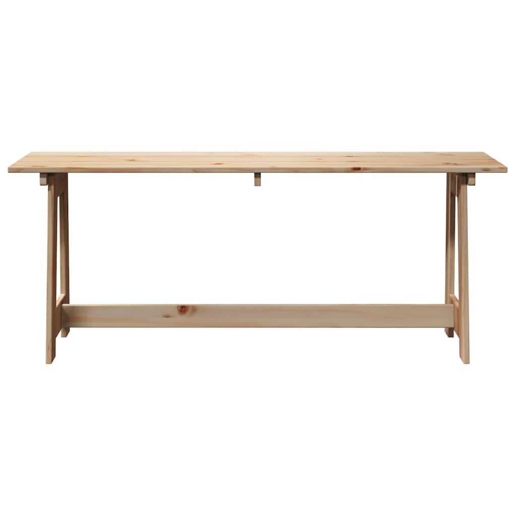 vidaXL Outdoor Bench Natural 119 x 37 x 47 cm Solid Pine Wood 4