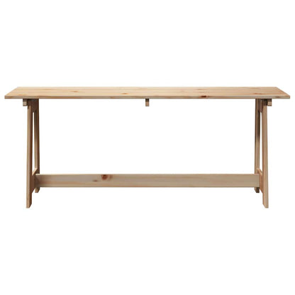 vidaXL Outdoor Bench Natural 119 x 37 x 47 cm Solid Pine Wood 4