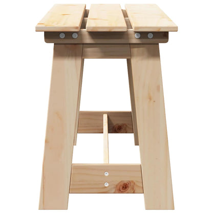 vidaXL Outdoor Bench Natural 119 x 37 x 47 cm Solid Pine Wood 5