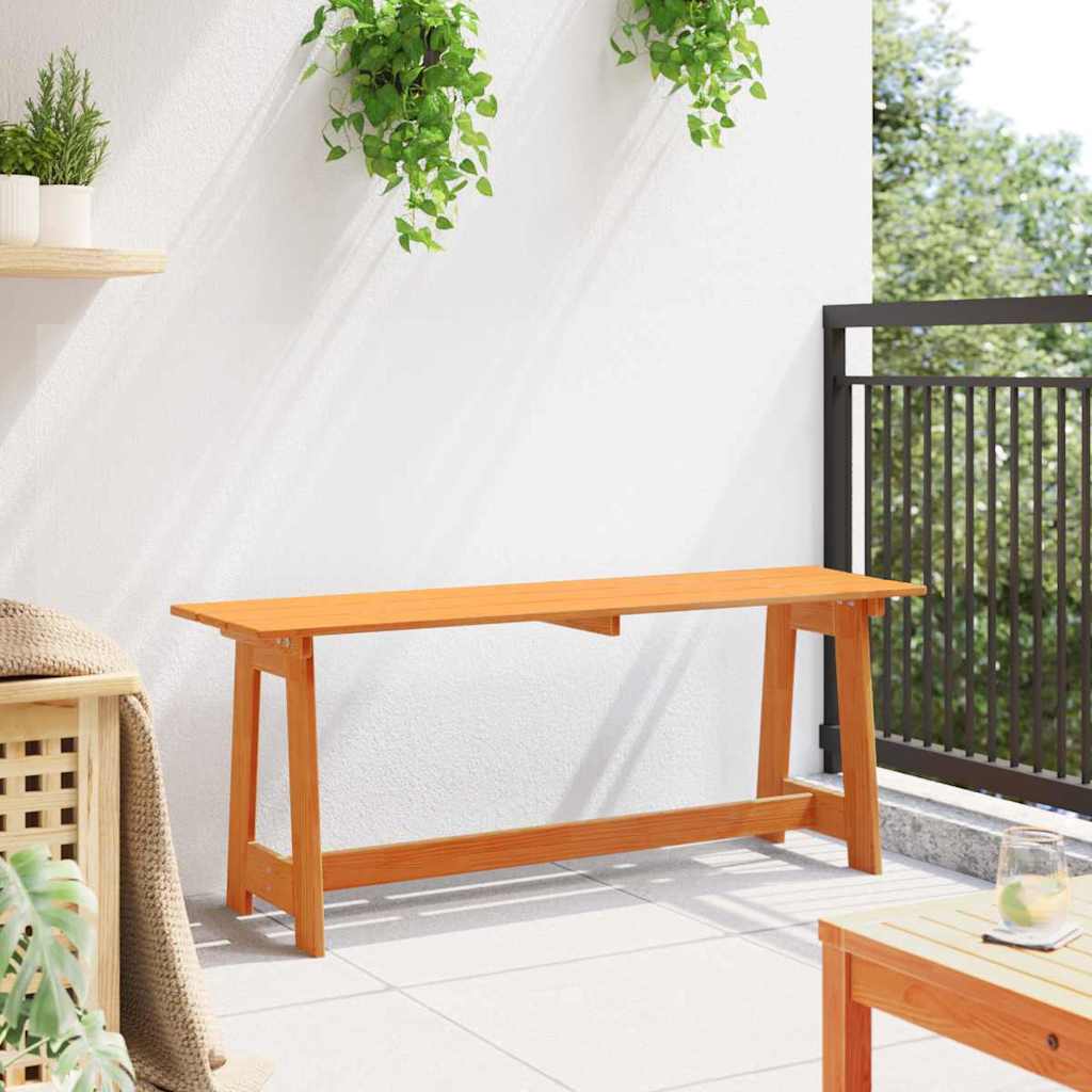 vidaXL Outdoor Bench Brown 119 x 37 x 47 cm Solid Pine Wood 3