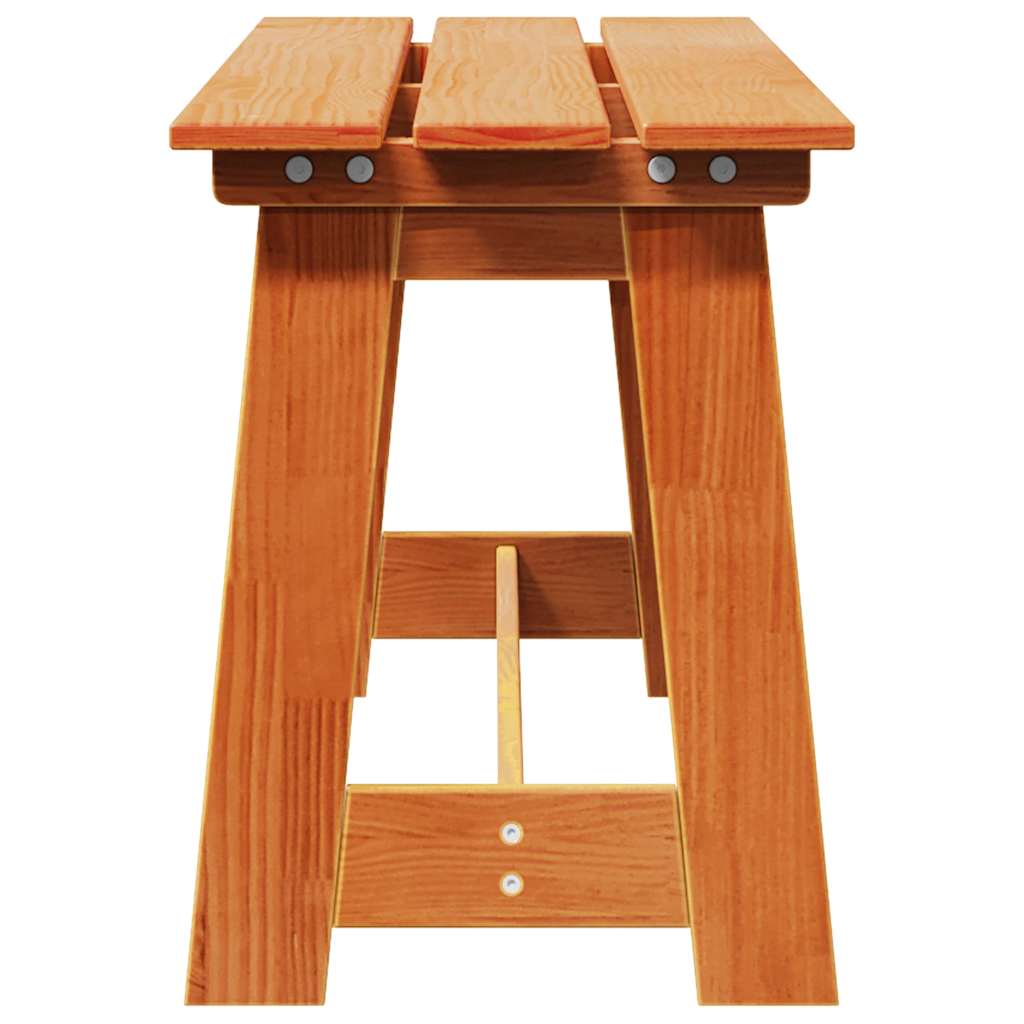 vidaXL Outdoor Bench Brown 119 x 37 x 47 cm Solid Pine Wood 5