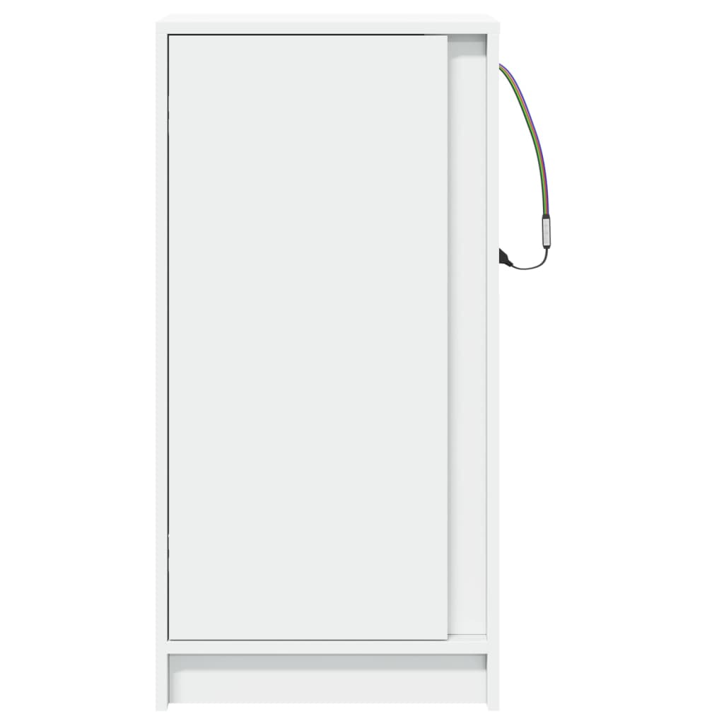vidaXL Sideboard with LED White 42.5x34x85 cm Engineered Wood 6