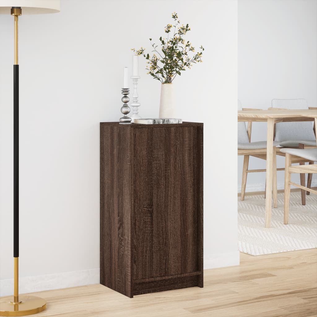 vidaXL Sideboard with LED Brown Oak 42.5x34x85 cm Engineered Wood 4