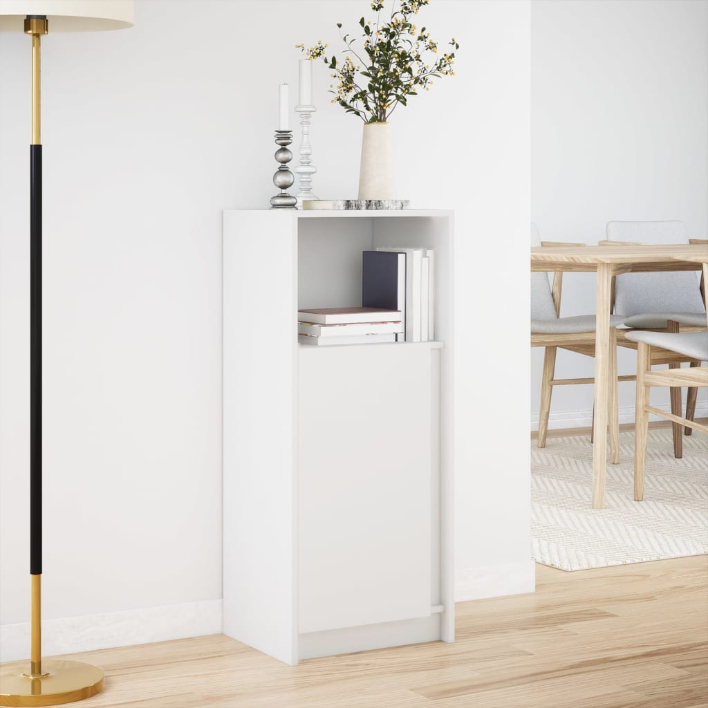 vidaXL Sideboard with LED White 42.5x34x100 cm Engineered Wood 4
