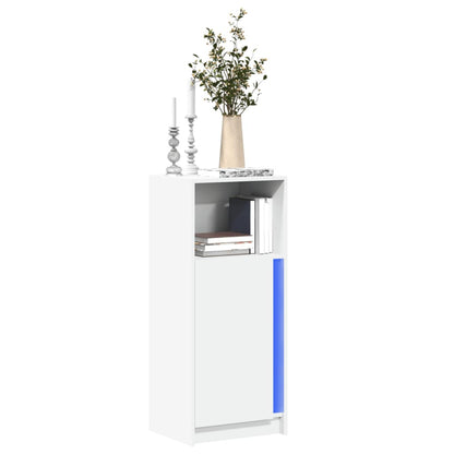 vidaXL Sideboard with LED White 42.5x34x100 cm Engineered Wood 1