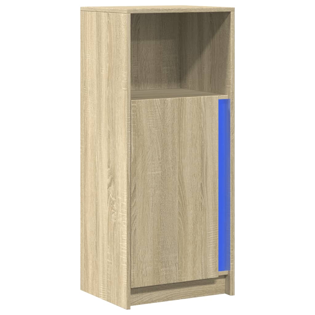 vidaXL Sideboard with LED Sonoma Oak 42.5x34x100 cm Engineered Wood 3