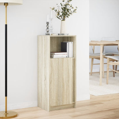 vidaXL Sideboard with LED Sonoma Oak 42.5x34x100 cm Engineered Wood 4