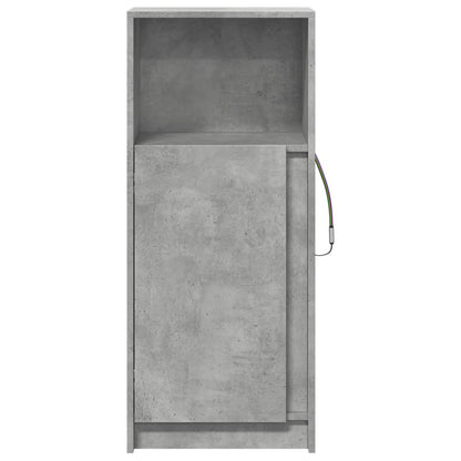 vidaXL Sideboard with LED Concrete Grey 42.5x34x100 cm Engineered Wood 6
