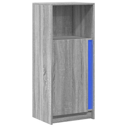 vidaXL Sideboard with LED Grey Sonoma 42.5x34x100 cm Engineered Wood 3