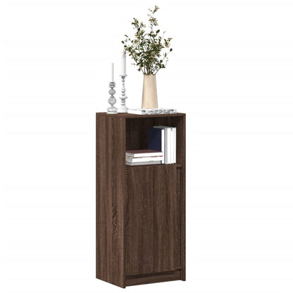 vidaXL Sideboard with LED Brown Oak 42.5x34x100 cm Engineered Wood 1