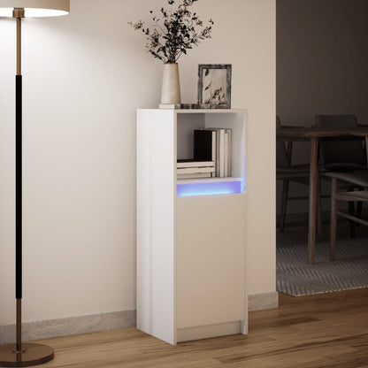 vidaXL Sideboard with LED White 38x34x100 cm Engineered Wood 5