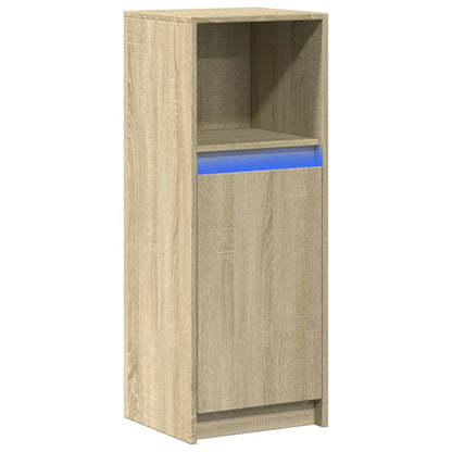 vidaXL Sideboard with LED Sonoma Oak 38x34x100 cm Engineered Wood 3